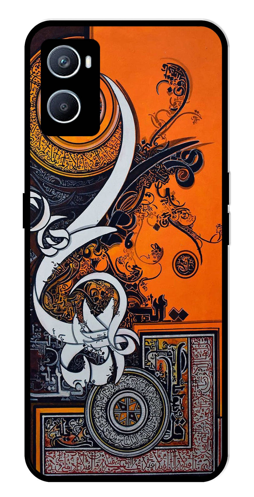 Qalander Art Metal Mobile Case for Oppo A76   (Design No -16)