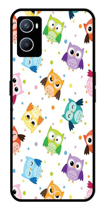 Owls Pattern Metal Mobile Case for Oppo A76