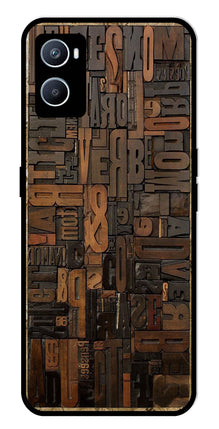 Alphabets Metal Mobile Case for Oppo A76