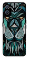 Lion Pattern Metal Mobile Case for Oppo A76   (Design No -40)