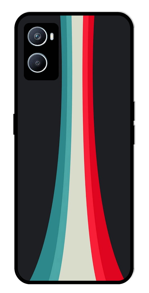Modern Art Colorful Metal Mobile Case for Oppo A76   (Design No -48)