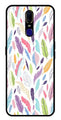 Colorful Feathers Metal Mobile Case for Oppo F11   (Design No -06)