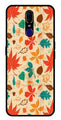 Leafs Design Metal Mobile Case for Oppo F11   (Design No -14)