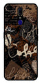 Coffee Pattern Metal Mobile Case for Oppo F11   (Design No -37)