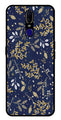 Floral Pattern  Metal Mobile Case for Oppo F11   (Design No -52)
