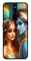 Lord Radha Krishna Metal Mobile Case for Oppo F11 Pro   (Design No -01)
