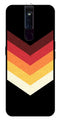 MultiColor Arrow Metal Mobile Case for Oppo F11 Pro   (Design No -04)