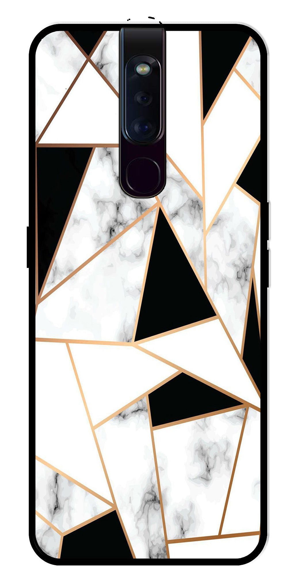 Marble Design2 Metal Mobile Case for Oppo F11 Pro   (Design No -08)