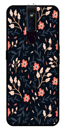 Floral Pattern Metal Mobile Case for Oppo F11 Pro