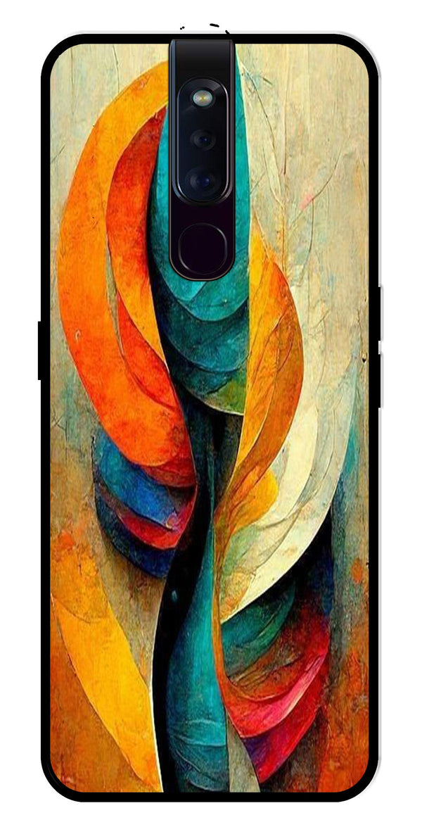 Modern Art Metal Mobile Case for Oppo F11 Pro   (Design No -11)
