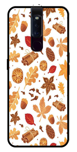 Autumn Leaf Metal Mobile Case for Oppo F11 Pro (Design No -19)
