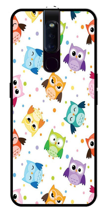 Owls Pattern Metal Mobile Case for Oppo F11 Pro