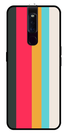 Muted Rainbow Metal Mobile Case for Oppo F11 Pro (Design No -31)