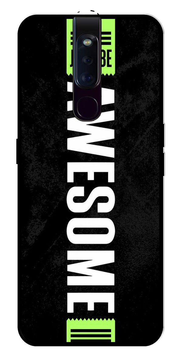 Awesome Metal Mobile Case for Oppo F11 Pro   (Design No -33)