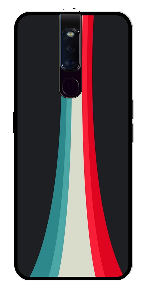 Modern Art Colorful Metal Mobile Case for Oppo F11 Pro   (Design No -48)