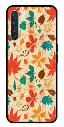 Leafs Design Metal Mobile Case for Oppo F15
