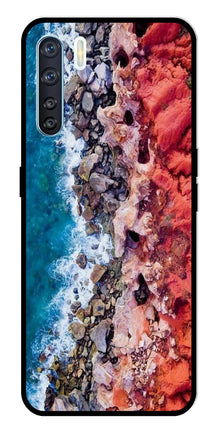 Sea Shore Metal Mobile Case for Oppo F15