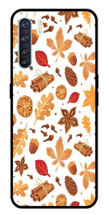 Autumn Leaf Metal Mobile Case for Oppo F15