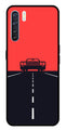Car Lover Metal Mobile Case for Oppo F15   (Design No -21)