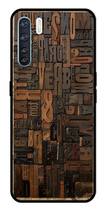 Alphabets Metal Mobile Case for Oppo F15