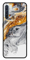 Marble Pattern Metal Mobile Case for Oppo F15   (Design No -36)
