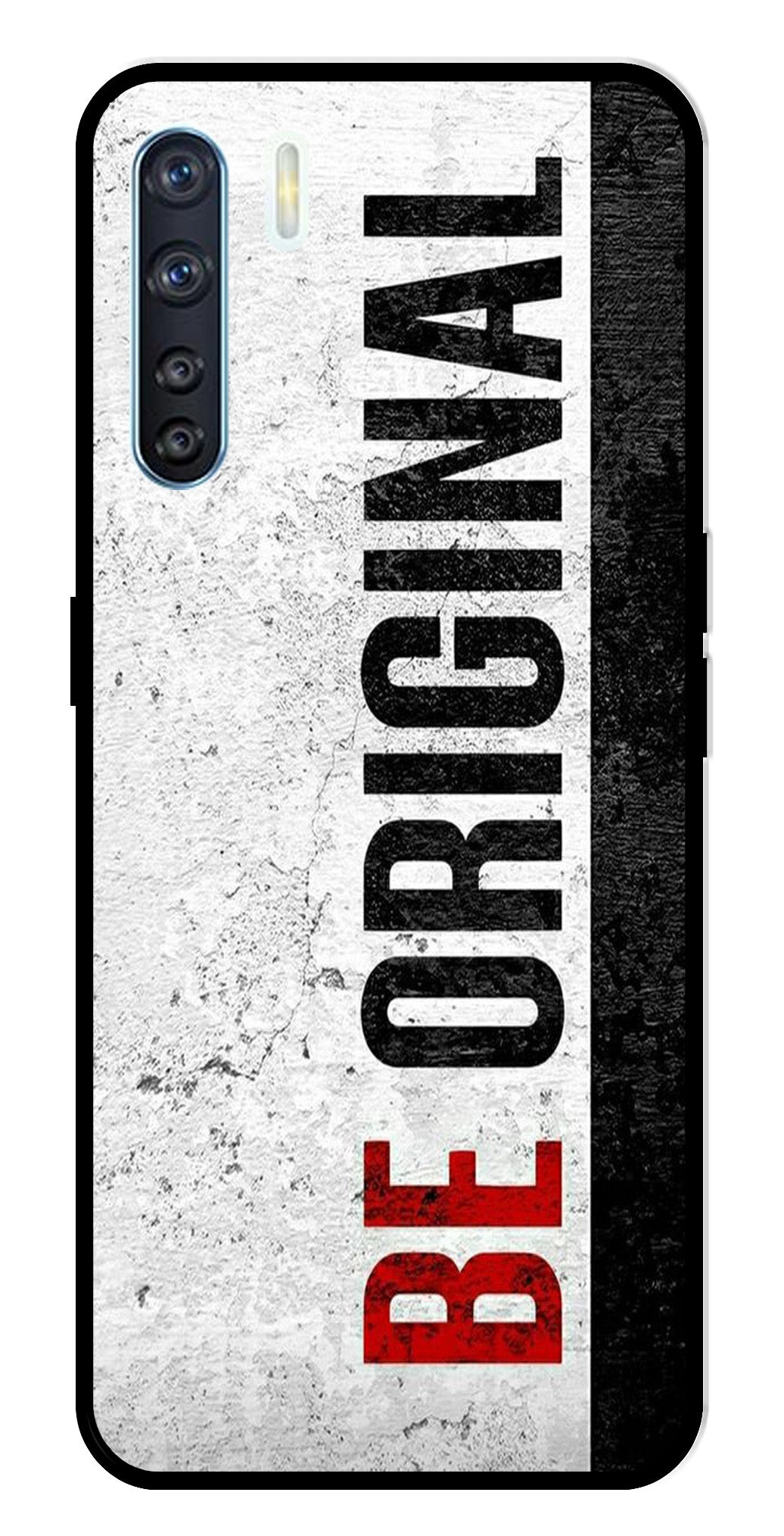 Be Original Metal Mobile Case for Oppo F15   (Design No -38)