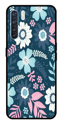 Flower Leaves Design Metal Mobile Case for Oppo F15
