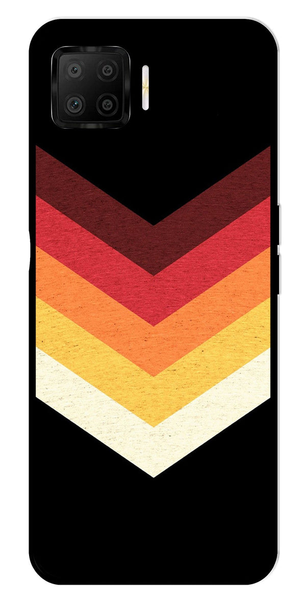 MultiColor Arrow Metal Mobile Case for Oppo A73   (Design No -04)