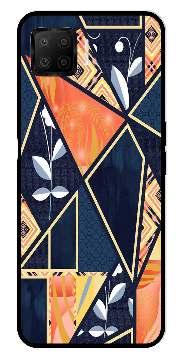 Marble Design Metal Mobile Case for Oppo A73   (Design No -07)