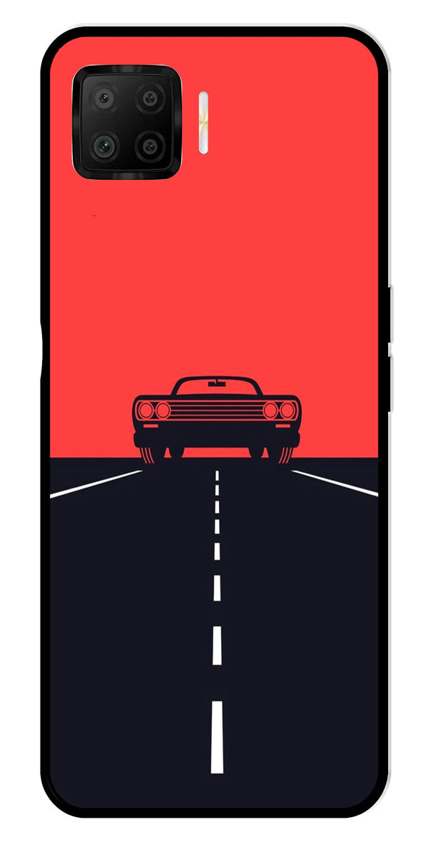 Car Lover Metal Mobile Case for Oppo A73   (Design No -21)