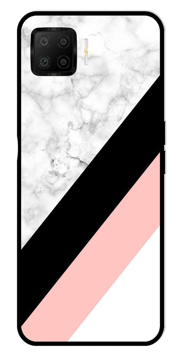 Marble Design Metal Mobile Case for Oppo A73   (Design No -24)