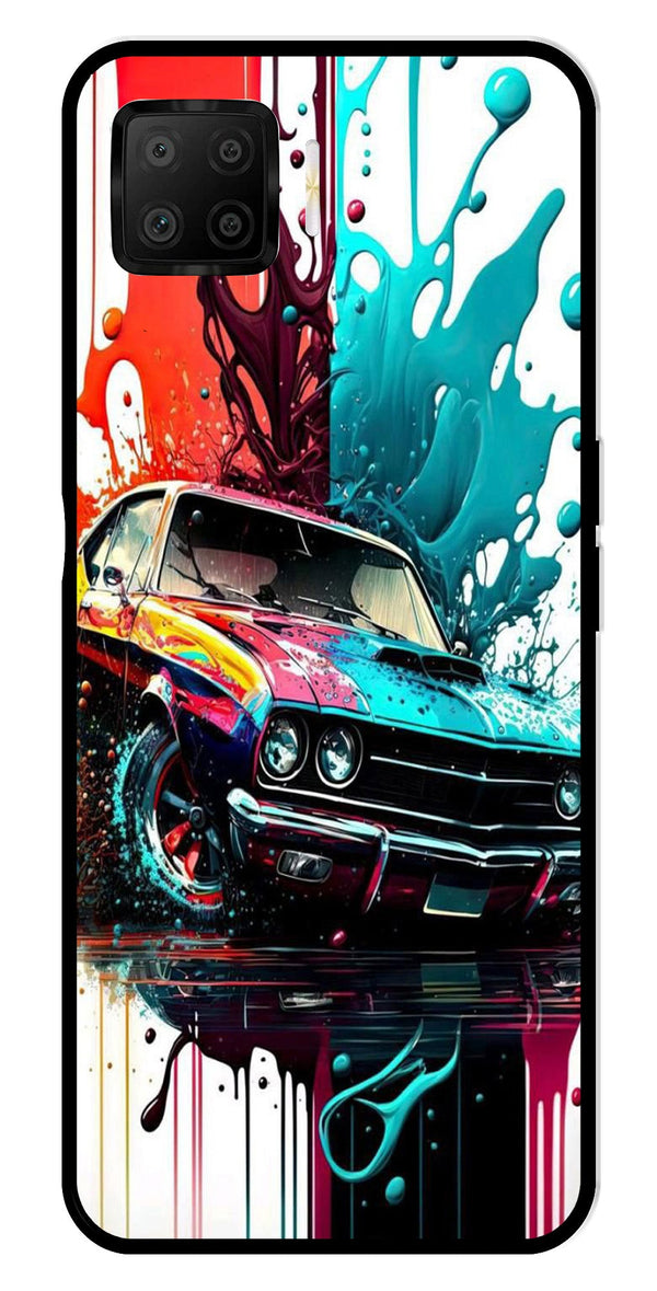 Vintage Car Metal Mobile Case for Oppo A73   (Design No -29)