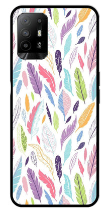Colorful Feathers Metal Mobile Case for Oppo A95