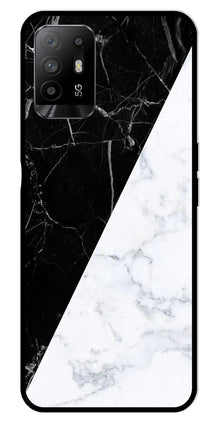 Black White Marble Design Metal Mobile Case for Oppo A95