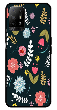 Floral Pattern2 Metal Mobile Case for Oppo A95