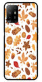 Autumn Leaf Metal Mobile Case for Oppo A95   (Design No -19)