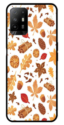 Autumn Leaf Metal Mobile Case for Oppo A95