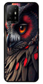 Owl Design Metal Mobile Case for Oppo F19 Pro Plus   (Design No -26)