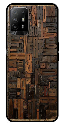 Alphabets Metal Mobile Case for Oppo A95