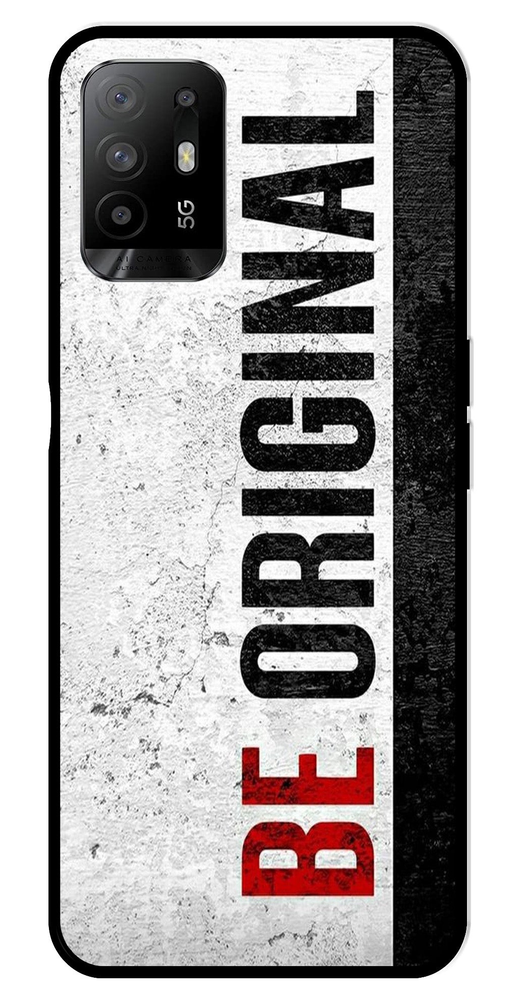 Be Original Metal Mobile Case for Oppo A95   (Design No -38)