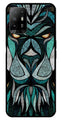Lion Pattern Metal Mobile Case for Oppo F19 Pro Plus   (Design No -40)