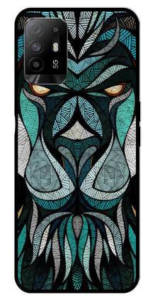 Lion Pattern Metal Mobile Case for Oppo A95