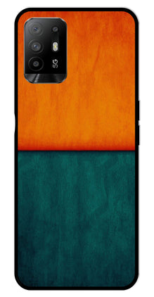 Orange Green Pattern Metal Mobile Case for Oppo A95