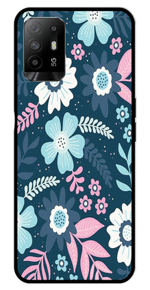 Flower Leaves Design Metal Mobile Case for Oppo A95