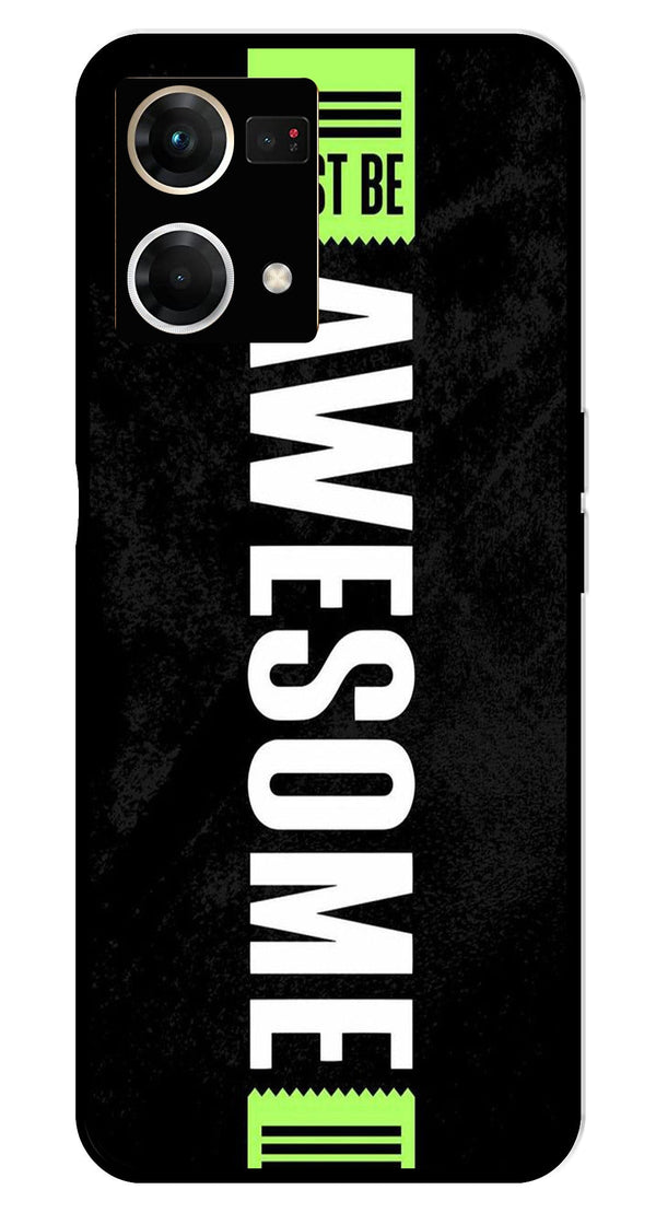 Awesome Metal Mobile Case for Oppo F21 Pro    (Design No -33)