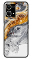 Marble Pattern Metal Mobile Case for Oppo F21 Pro    (Design No -36)