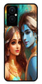 Lord Radha Krishna Metal Mobile Case for Oppo F21 Pro 5G    (Design No -01)