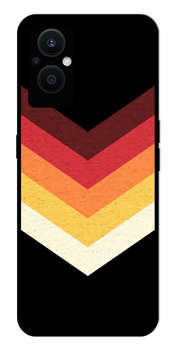 MultiColor Arrow Metal Mobile Case for Oppo F21 Pro 5G    (Design No -04)