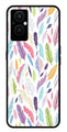 Colorful Feathers Metal Mobile Case for Oppo F21 Pro 5G    (Design No -06)