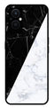 Black White Marble Design Metal Mobile Case for Oppo F21 Pro 5G    (Design No -09)